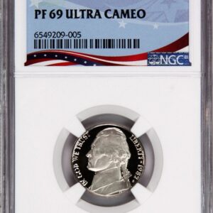 Graded 1957 Washington quarter certified PF 69 Ultra Cameo.