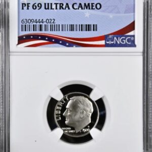 Proof 69 Ultra Cameo coin showcasing a detailed profile.