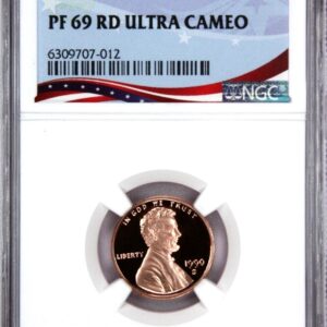 1937 Lincoln Wheat Cent graded PF 69 RD Ultra Cameo by NGC.