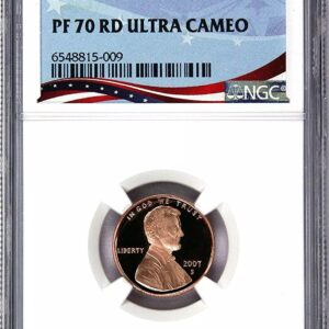 2017 Lincoln penny graded PF 70 RD Ultra Cameo by NGC.