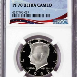 A graded 2009 Kennedy half dollar coin with NGC certification.