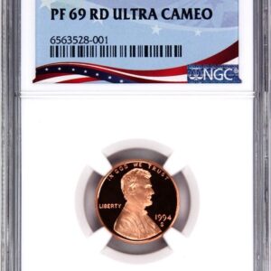 A graded 1964 Lincoln penny with ultra cameo finish.
