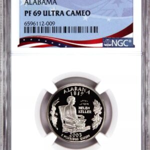 2022 Alabama 69 PF Ultra Cameo coin graded by NGC.