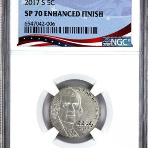 2017-S Roosevelt Dime graded SP 70 Enhanced Finish by NGC.