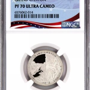 Proof 70 Ultra Cameo coin graded by NGC in protective case.
