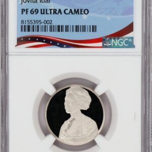 Proof 69 Ultra Cameo JFK half dollar coin graded by NGC.