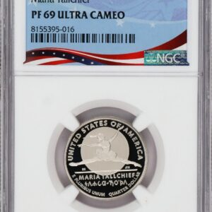 A 2011 Macau coin graded PF 69 Ultra Cameo by NGC.